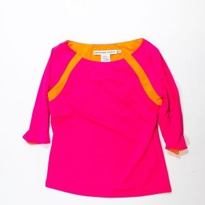 Gretchen Scott Quarter Sleeve Pullover Blouse Top